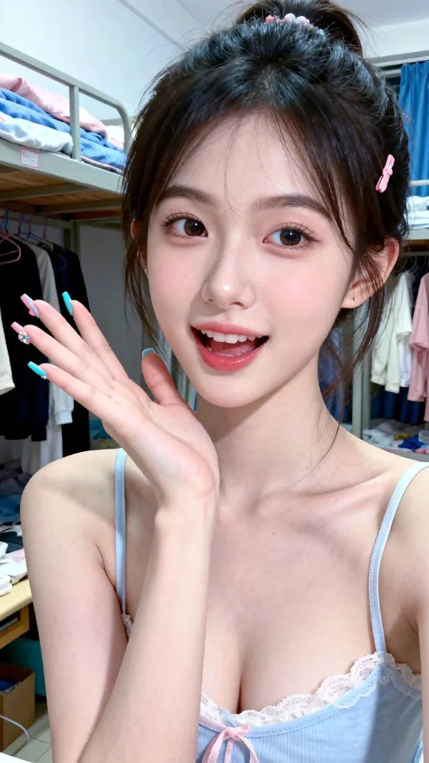 清纯美女手机壁纸｜宿舍背景图片 - 清甜少女「哲风壁纸」