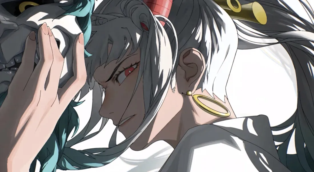 5k大和壁纸｜海贼王背景图片 - 银发红瞳少女「哲风壁纸」