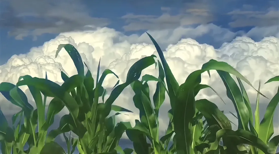 5k玉米田壁纸｜清新自然背景图片 - 蓝天白云「哲风壁纸」
