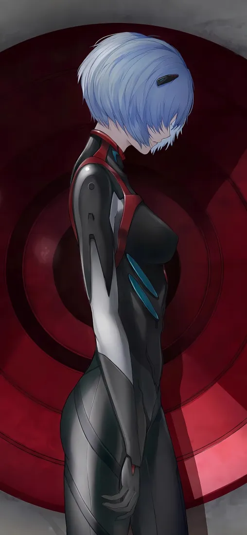 凌波丽手机壁纸｜新世纪福音战士背景图片 - 紧身战斗服「哲风壁纸」