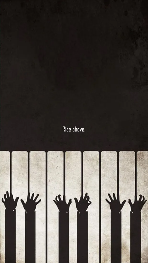 抽象创意钢琴手机壁纸｜艺术背景图片 - 励志设计「哲风壁纸」