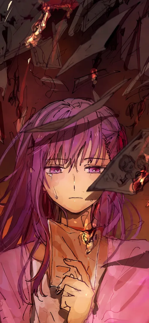 间桐樱手机壁纸｜Fate背景图片 - 紫发二次元少女「哲风壁纸」