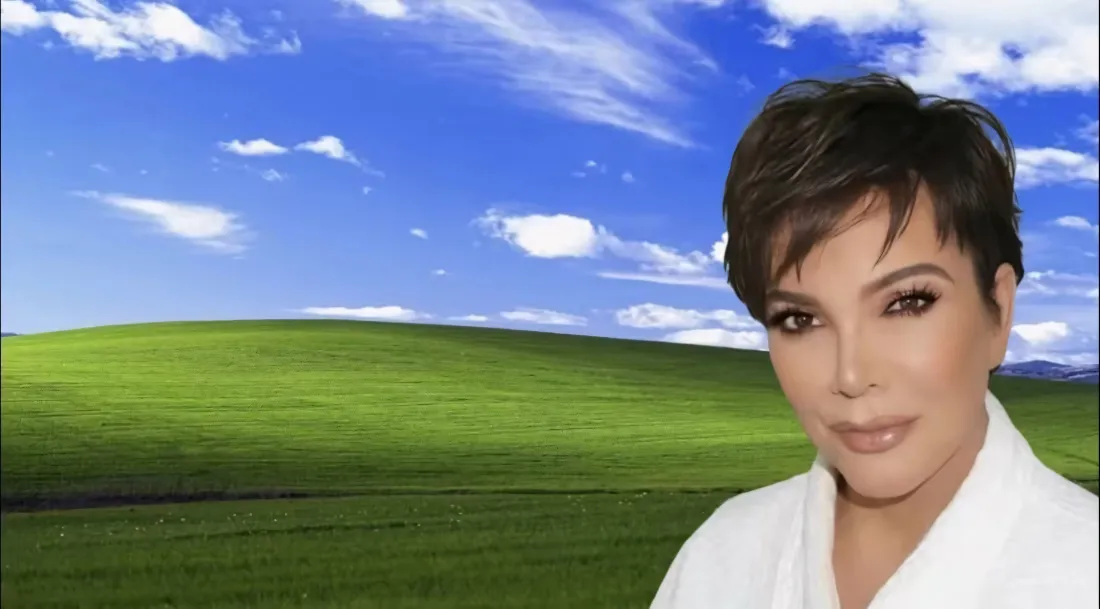 4k克丽丝·金纳壁纸｜蓝天草地背景图片 - 趣味玩梗「哲风壁纸」