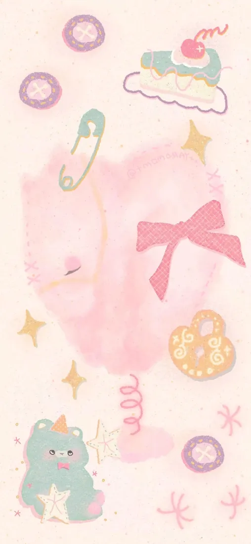 卡通小马手机壁纸｜粉色软萌背景图片 - 少女风「哲风壁纸」