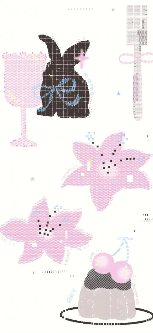 黑兔子手机壁纸｜简约背景图片 - 樱花布丁「哲风壁纸」