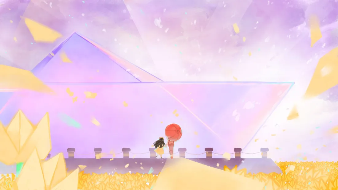 2k梦幻几何壁纸｜治愈背景图片 - 无敌清新场景「哲风壁纸」