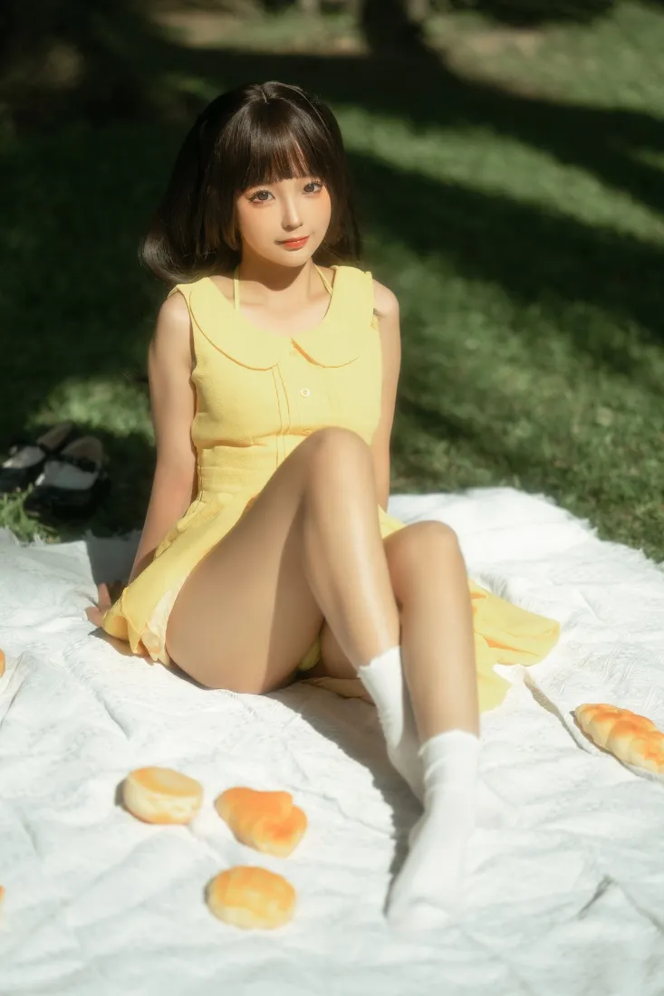 清纯美女手机壁纸｜户外野餐背景图片 - 夏日清新写真「哲风壁纸」