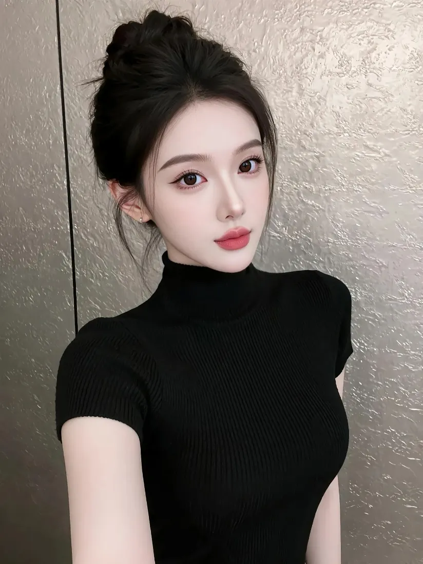 气质美女手机壁纸｜简约背景图片 - 冷艳御姐「哲风壁纸」