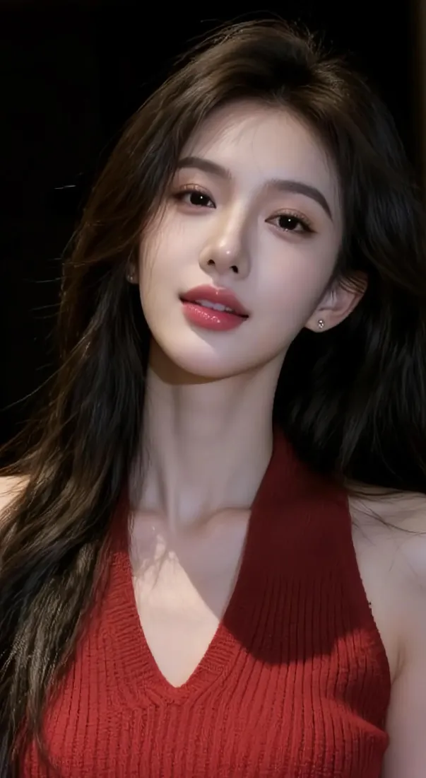 红衣美女手机壁纸｜手机背景图片 - 迷人御姐「哲风壁纸」