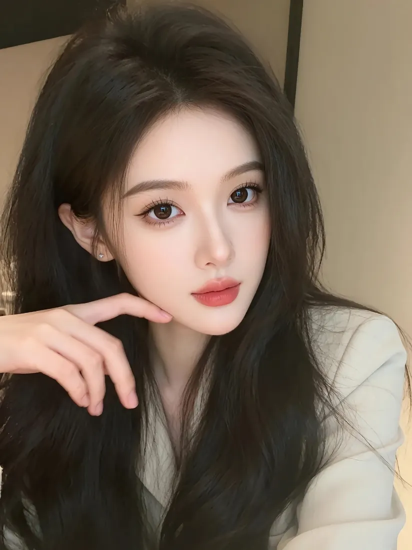 黑发美女手机壁纸｜手机背景图片 - 气质女生「哲风壁纸」