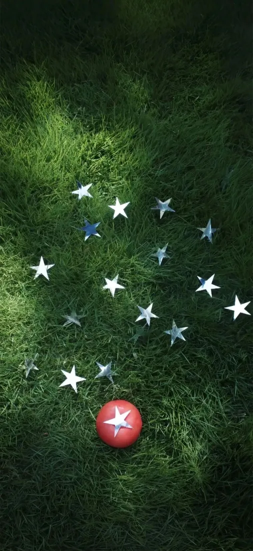 星星手机壁纸｜草地背景图片 - 西红柿「哲风壁纸」