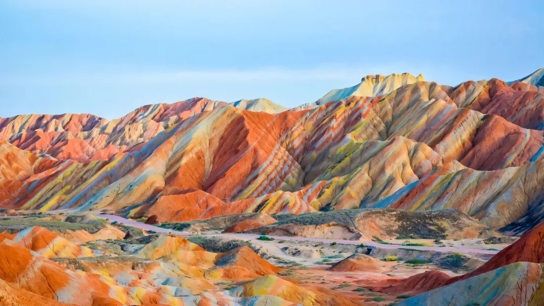 2k张掖七彩丹霞壁纸｜自然风景背景图片 - 中国甘肃「哲风壁纸」
