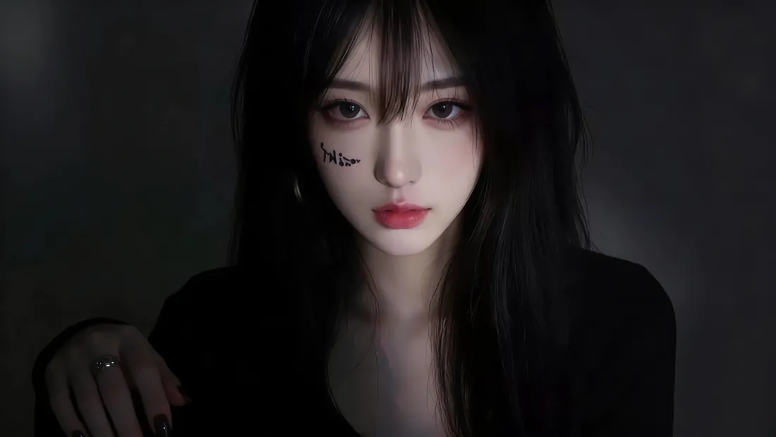 4k暗黑少女壁纸｜深色暗调背景图片 - 酷感御姐「哲风壁纸」