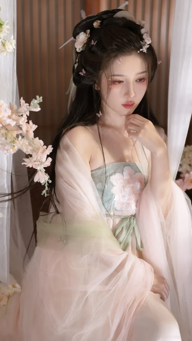 古典美女手机壁纸｜古风背景图片 - 汉服写真「哲风壁纸」