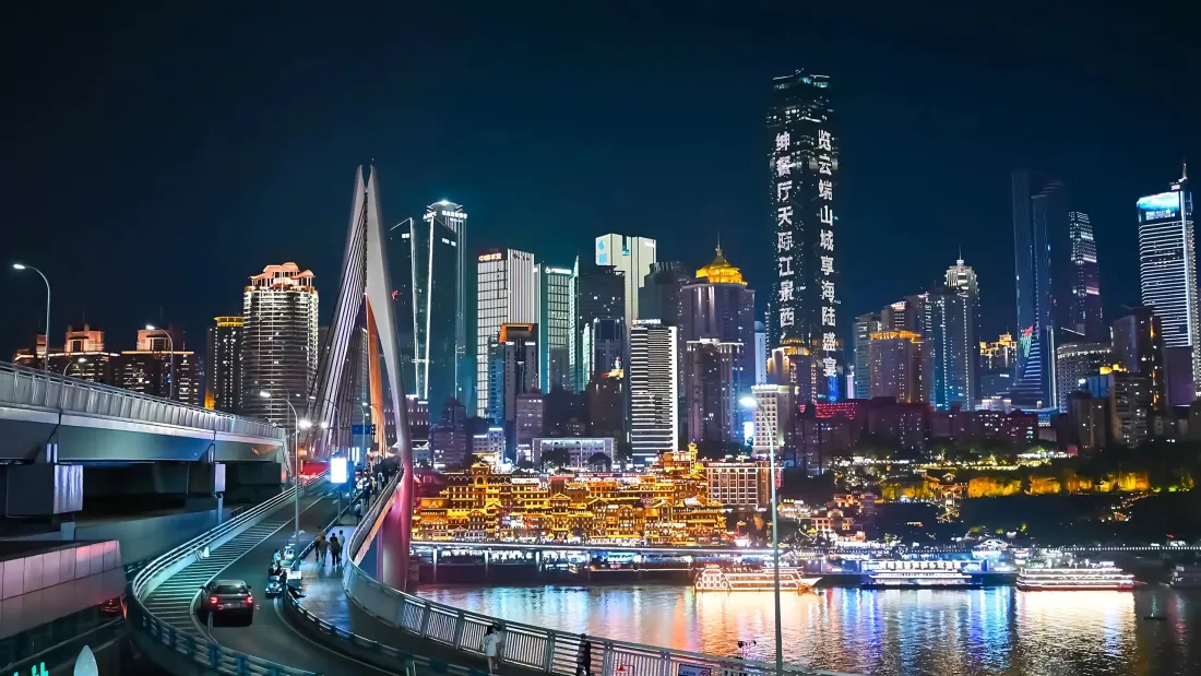 3k重庆夜景壁纸｜城市背景图片 - 洪崖洞「哲风壁纸」