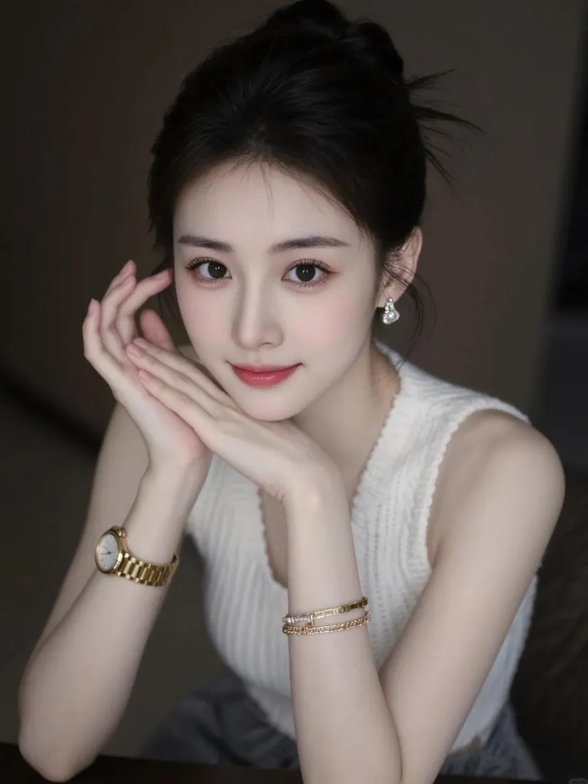 气质美女手机壁纸｜暗调背景图片 - 手机「哲风壁纸」