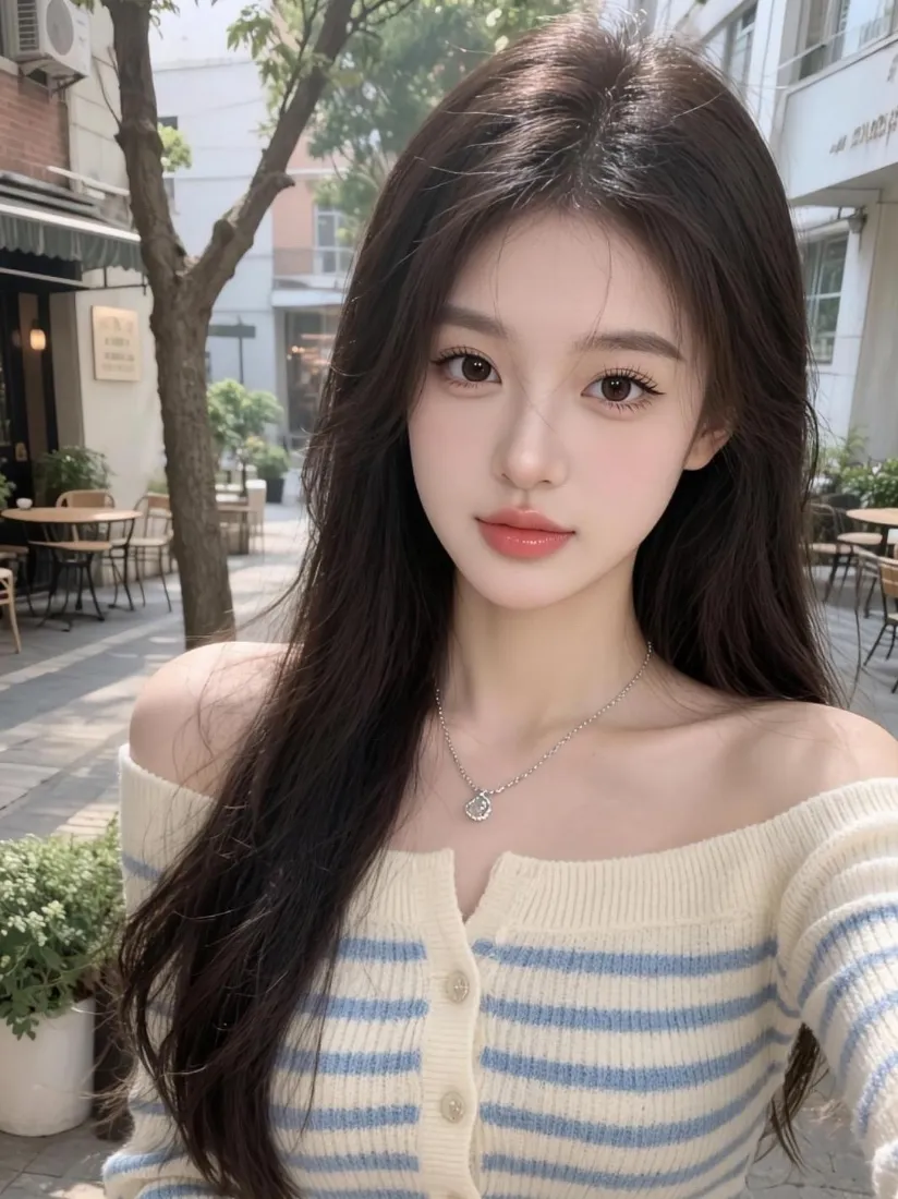 清纯美女手机壁纸｜街头背景图片 - 休闲日常「哲风壁纸」