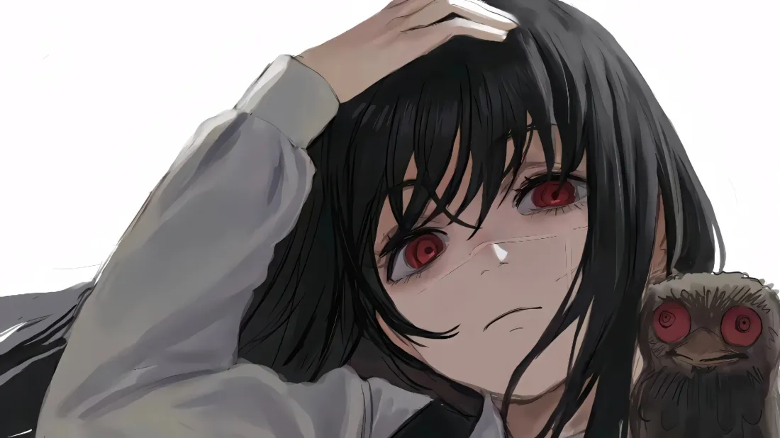 3k蛇喰梦子壁纸｜狂赌之渊背景图片 - 红瞳黑发少女「哲风壁纸」