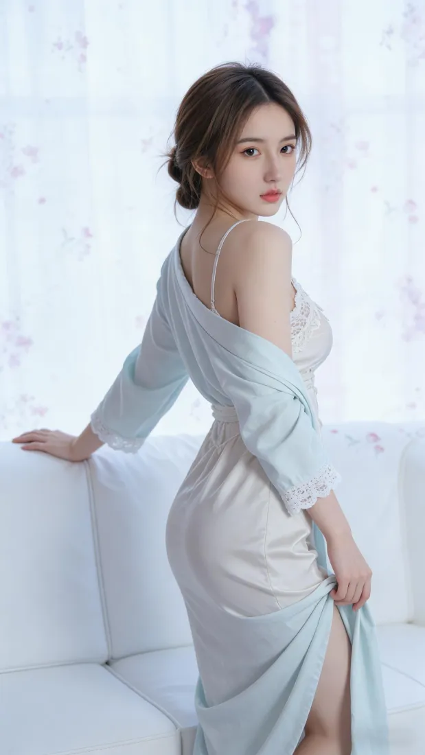 气质美女手机壁纸｜浅调背景图片 - 优雅女神「哲风壁纸」