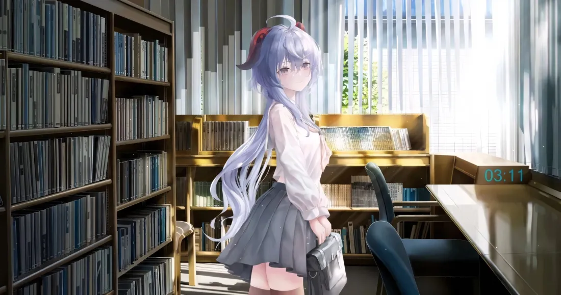 3k甘雨壁纸｜原神背景图片 - 图书馆「哲风壁纸」