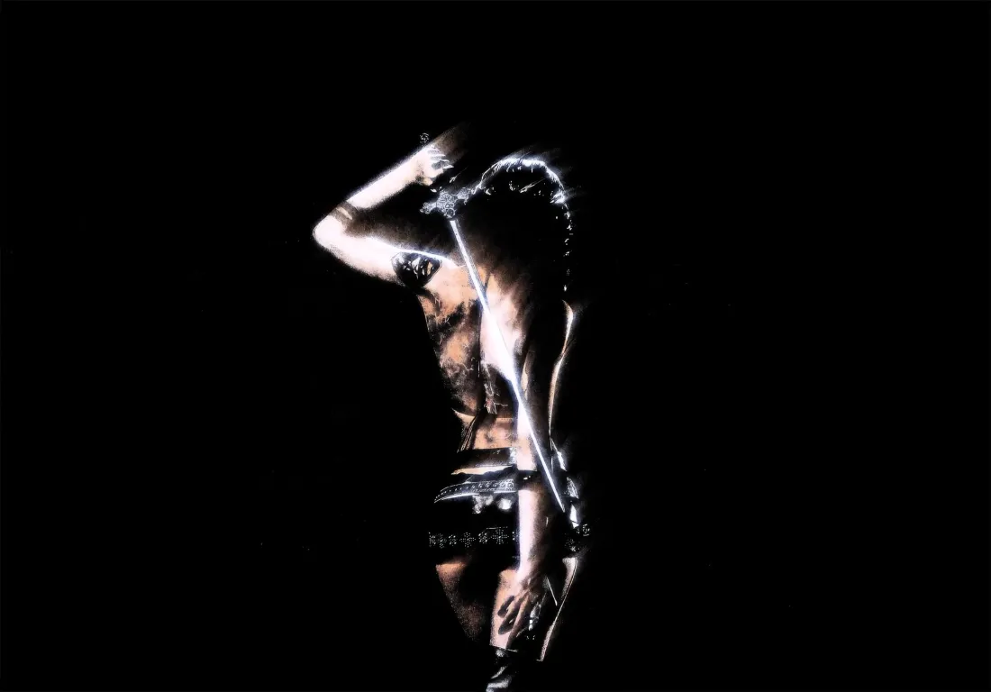 3k纹身背影壁纸｜黑色背景图片 - 性感女性「哲风壁纸」