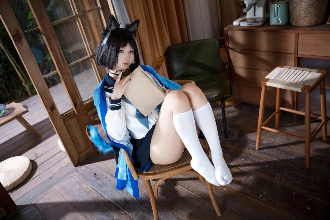 4k碧蓝档案壁纸｜兽耳cos背景图片 - 猫耳少女「哲风壁纸」