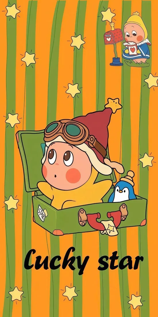 星星人手机壁纸｜泡泡玛特背景图片 - 可爱潮玩「哲风壁纸」