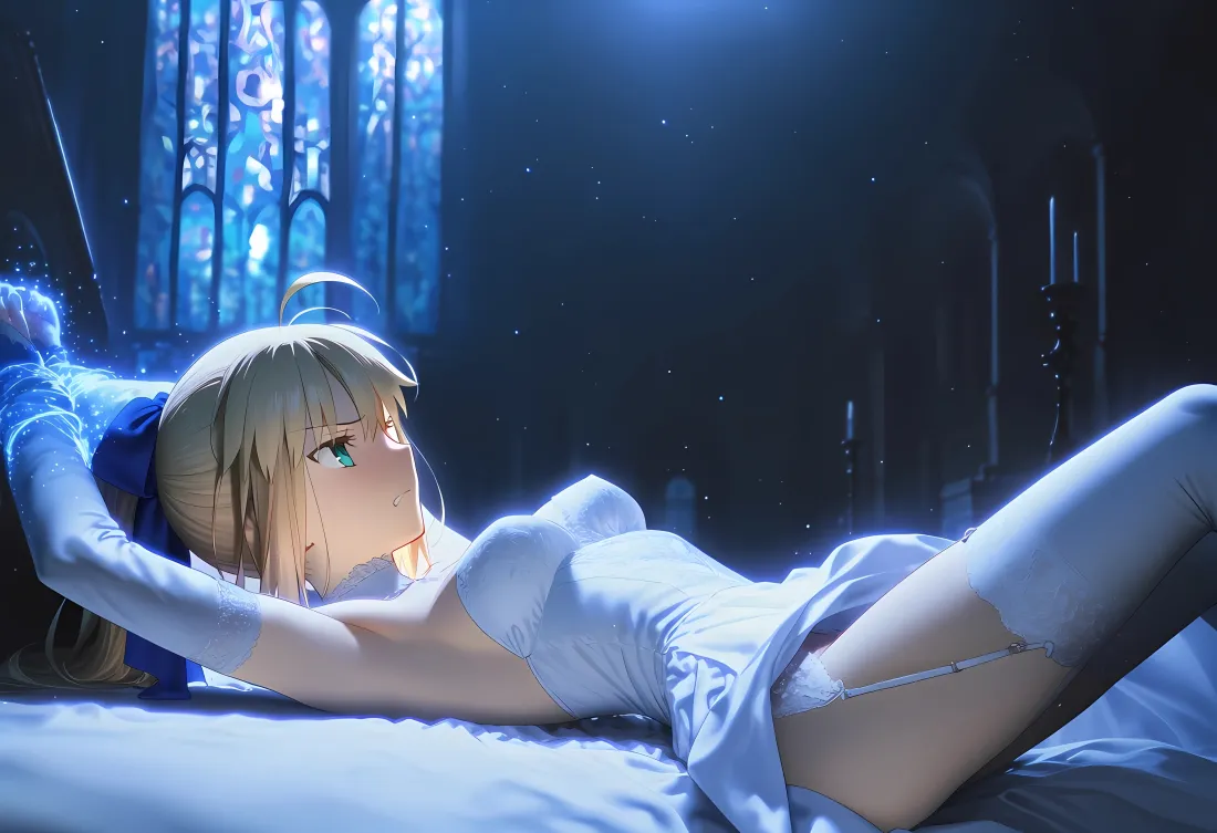 5kSaber壁纸｜教堂背景图片 - AI吊带袜「哲风壁纸」