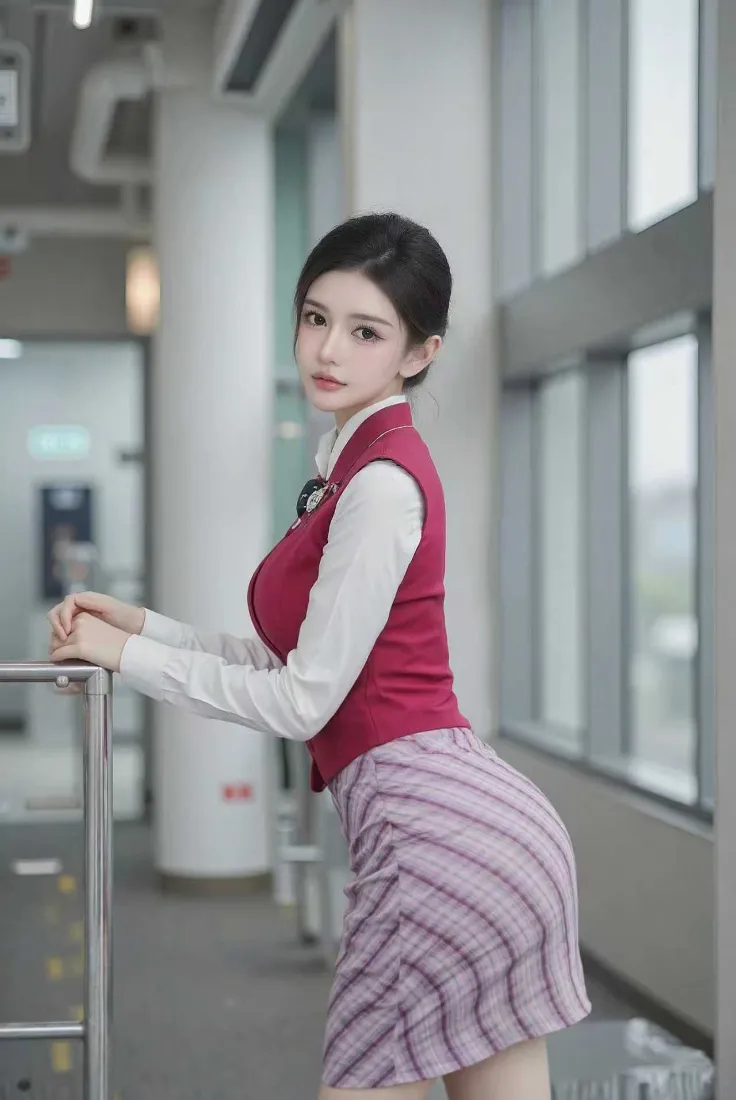 空乘美女手机壁纸｜室内背景图片 - 高清手机「哲风壁纸」