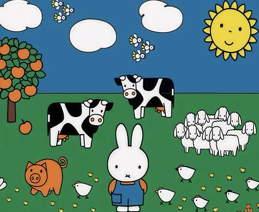 4k米菲兔壁纸｜农场背景图片 - 卡通「哲风壁纸」