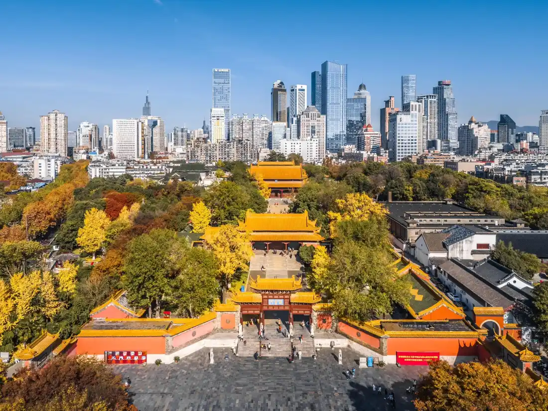 3k朝天宫壁纸｜城市背景图片 - 南京秋日古迹「哲风壁纸」