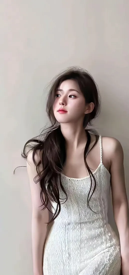 赵露思手机壁纸｜纯色背景图片 - 氛围感气质美女「哲风壁纸」