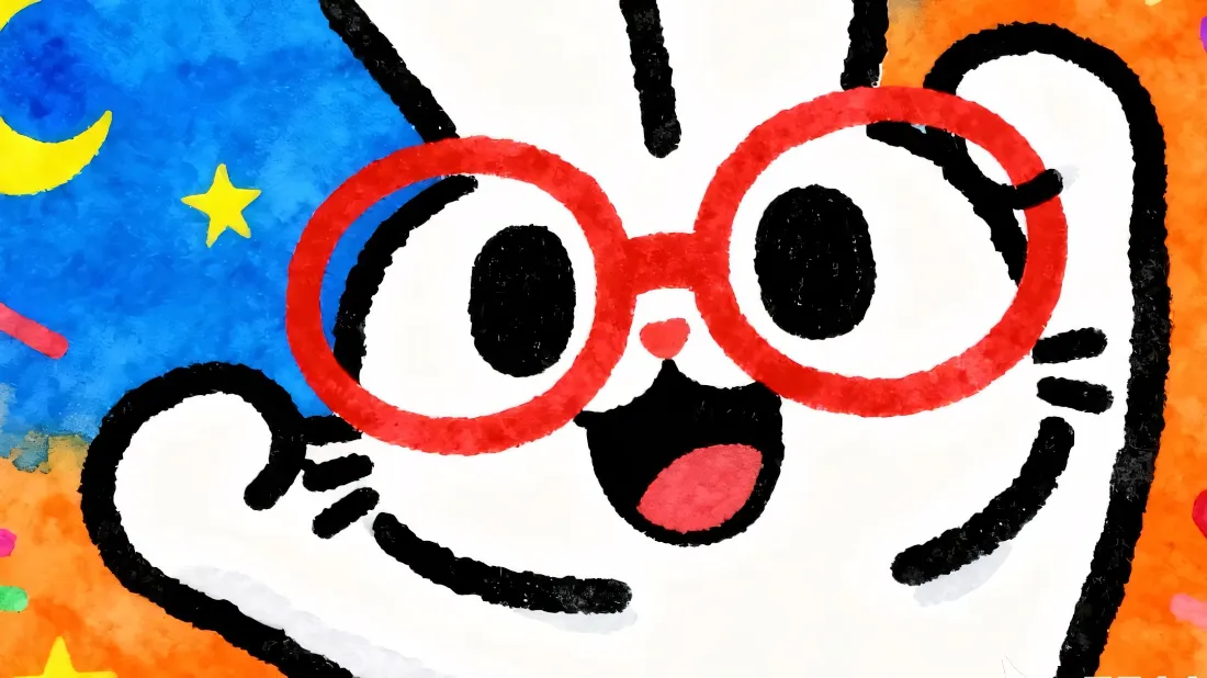 2k可爱兔子壁纸｜手绘背景图片 - 星月夜空「哲风壁纸」