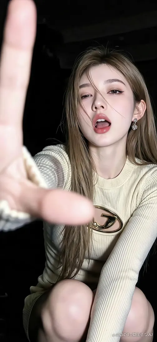 金发辣妹手机壁纸｜深色背景图片 - 手机「哲风壁纸」