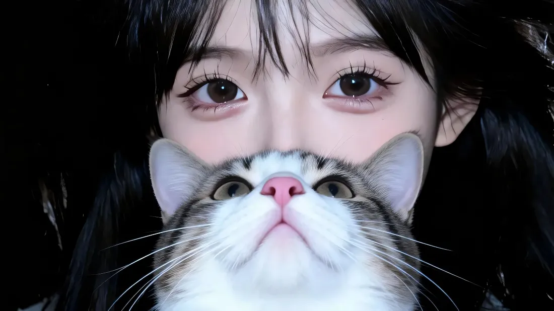 2k可爱美女壁纸｜猫咪背景图片 - 软萌治愈「哲风壁纸」