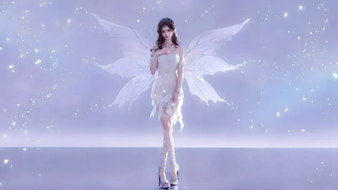 7k倪克斯壁纸｜翅膀背景图片 - 梦幻性感美女「哲风壁纸」