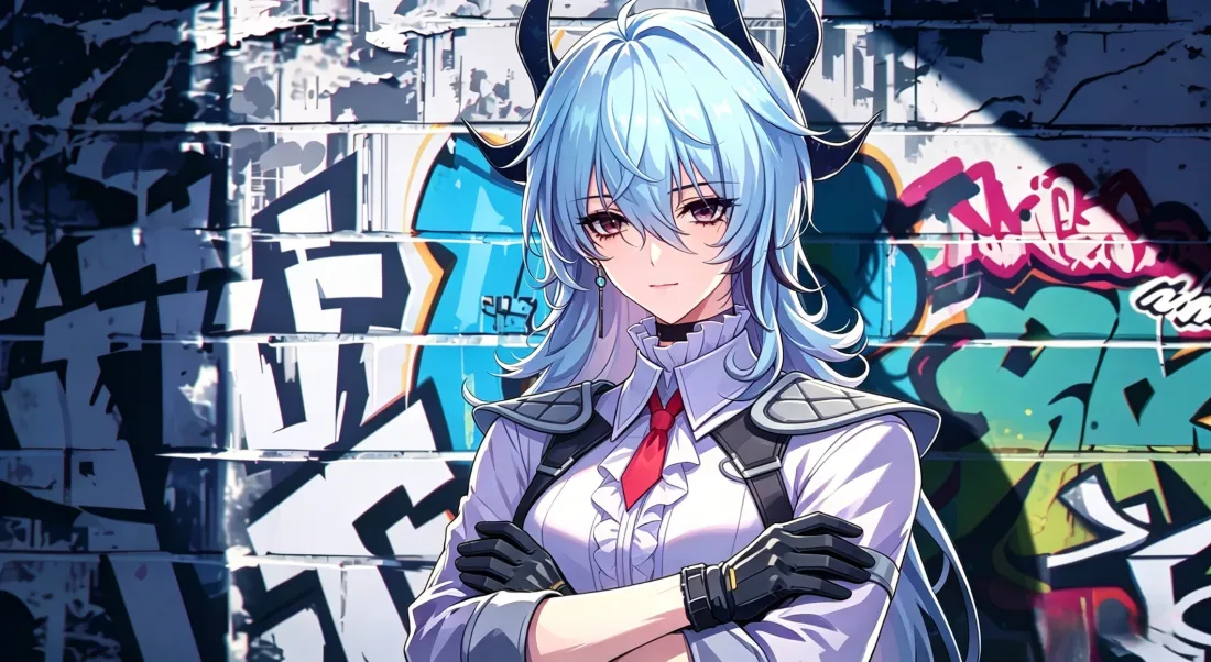 3k赞尼壁纸｜涂鸦街头背景图片 - 鸣潮游戏角色「哲风壁纸」