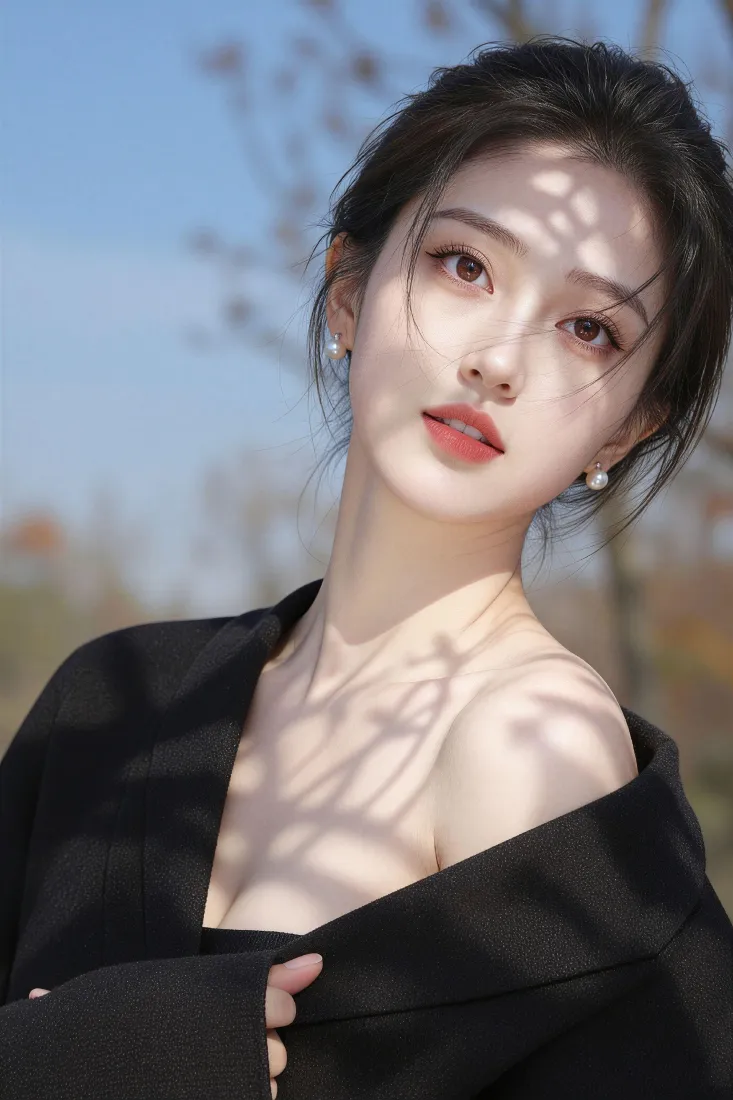 清纯美女手机壁纸｜户外晴天背景图片 - 清冷感「哲风壁纸」