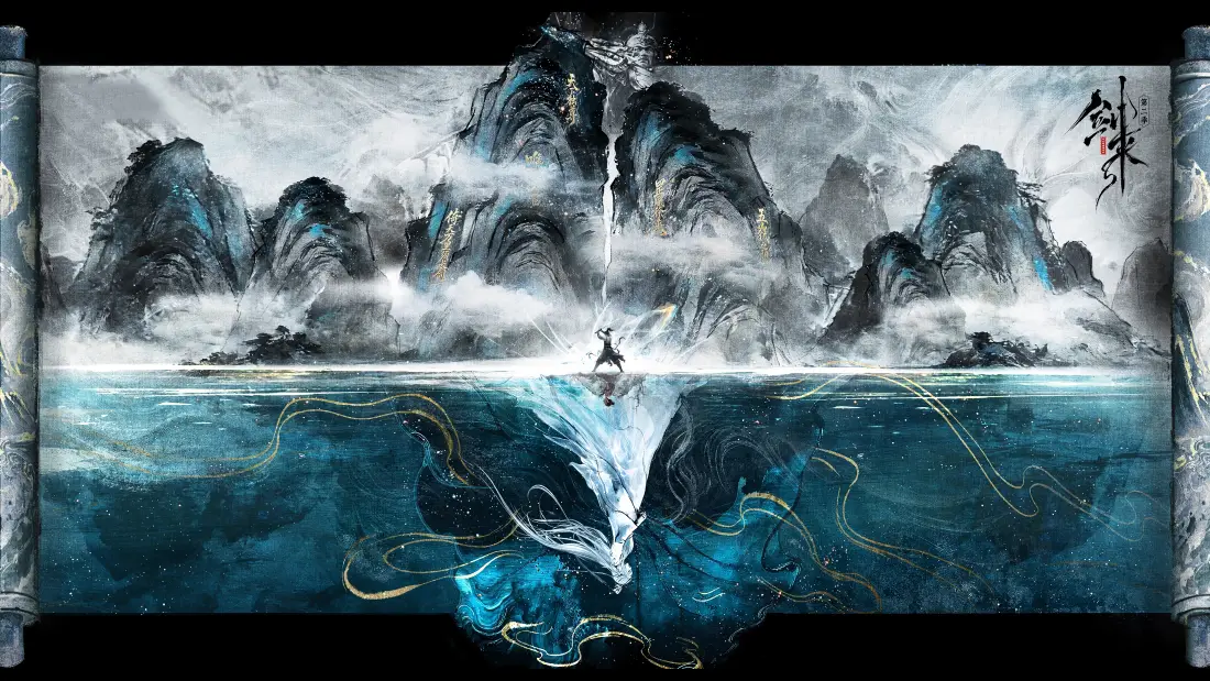 4k水墨山水壁纸｜电脑背景图片 - 国风卷轴「哲风壁纸」