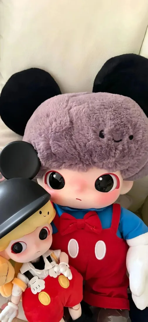 潮玩玩偶手机壁纸｜米奇主题背景图片 - 卡通公仔「哲风壁纸」