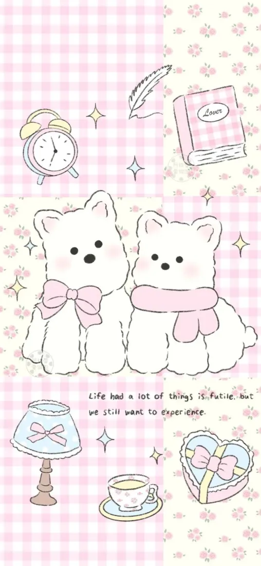 西高地手机壁纸｜可爱背景图片 - 治愈手绘「哲风壁纸」