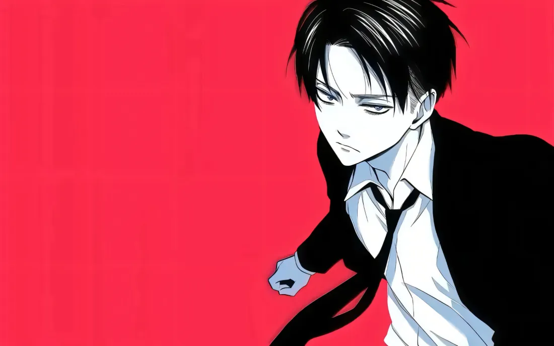 3k利威尔壁纸｜进击的巨人背景图片 - 西装男神「哲风壁纸」