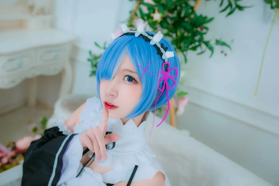 6k蕾姆壁纸｜女仆背景图片 - 动漫cosplay「哲风壁纸」