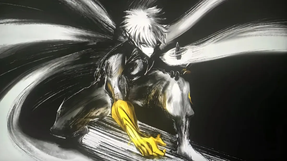 3k埼玉壁纸｜一拳超人背景图片 - 黑白动感手绘「哲风壁纸」