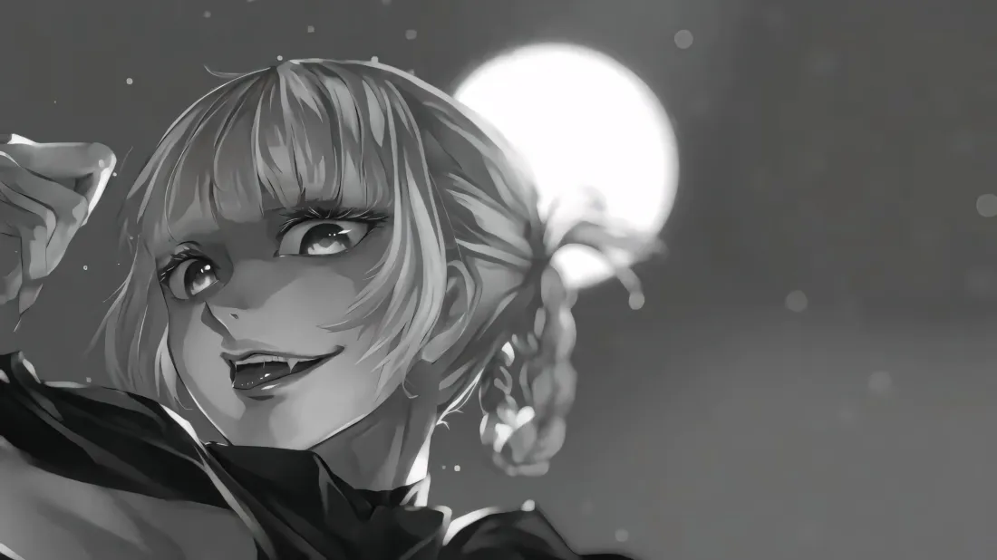 3k七草荠壁纸｜彻夜之歌背景图片 - 月下少女「哲风壁纸」