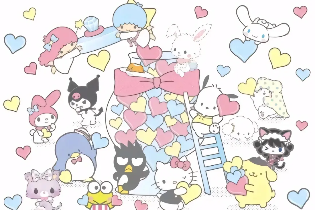 2k三丽鸥全员壁纸｜可爱卡通背景图片 - 爱心合集「哲风壁纸」