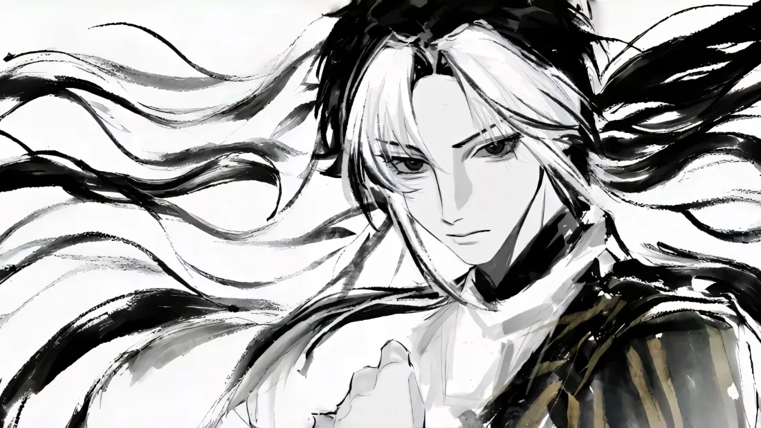 3k古风美男壁纸｜水墨国风背景图片 - 手绘插画「哲风壁纸」