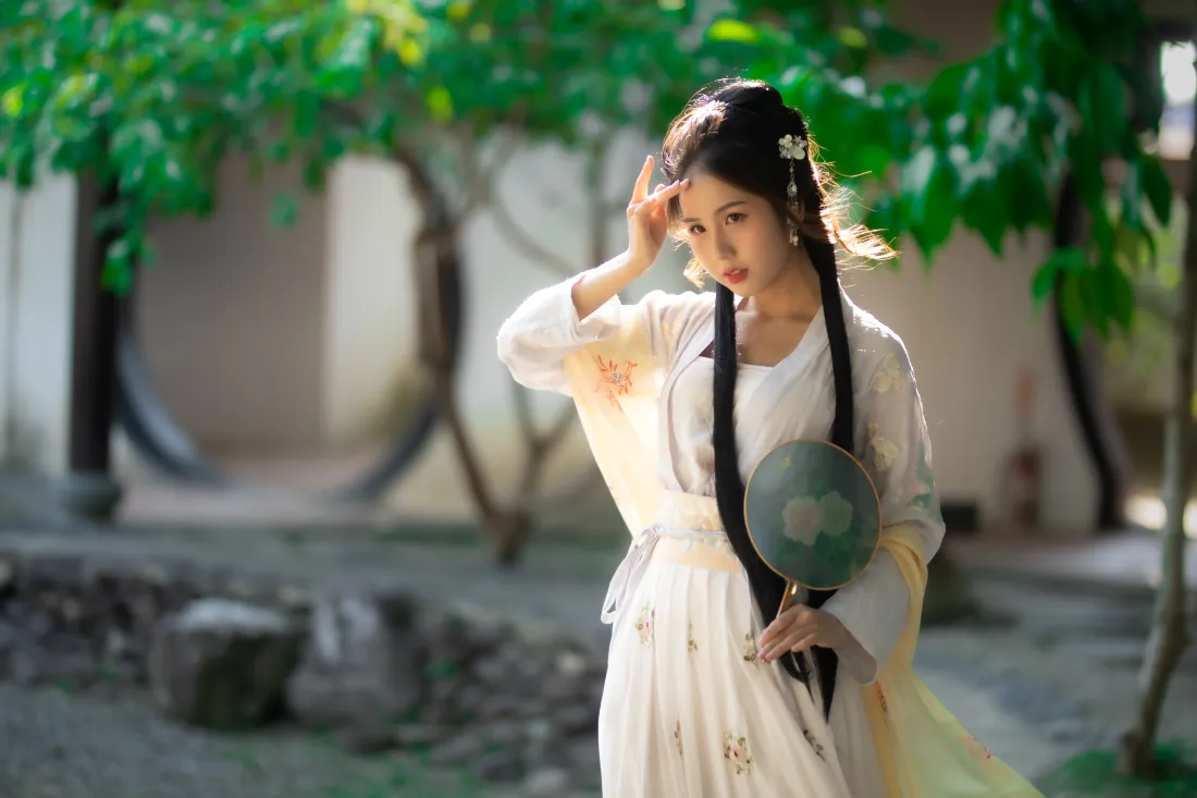 7k古风壁纸｜庭院背景图片 - 汉服美人「哲风壁纸」