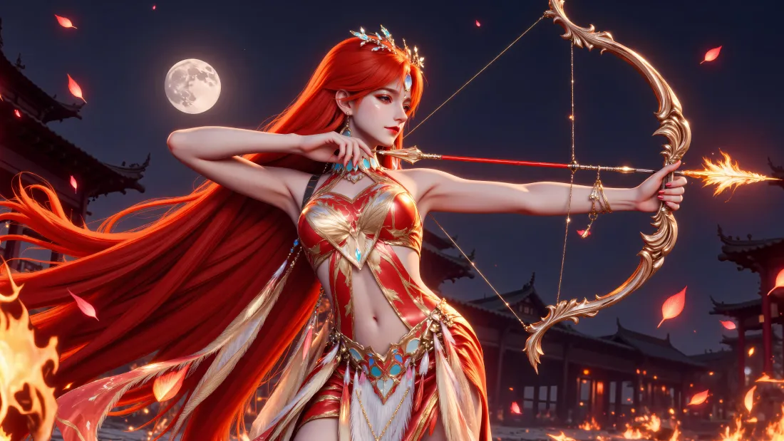 6k柳七月壁纸｜月夜古风背景图片 - 沧元图「哲风壁纸」