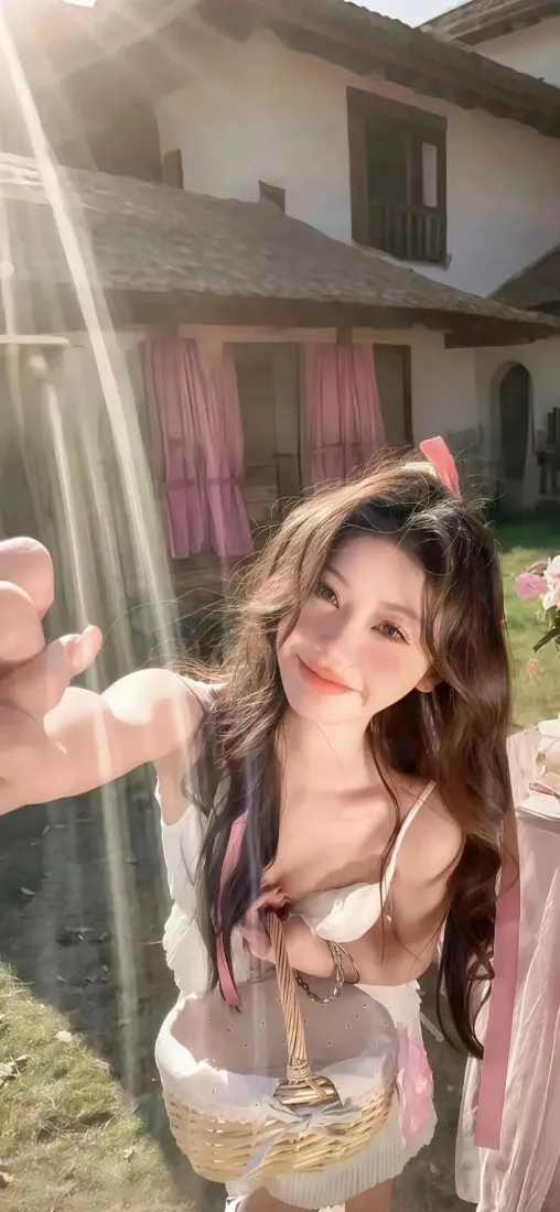 长发美女手机壁纸｜户外背景图片 - 午后草地「哲风壁纸」